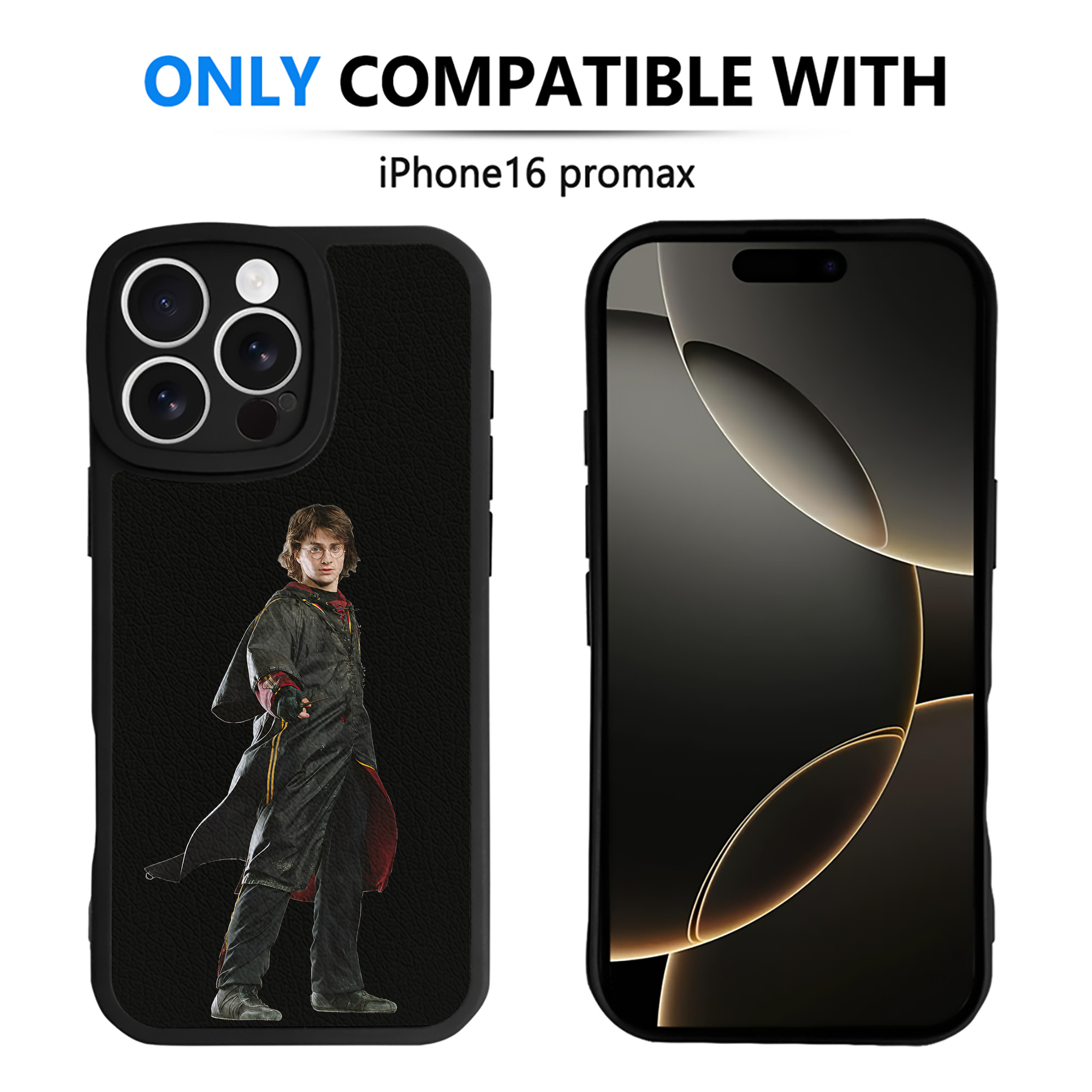 （画像用） Harry Potter ハリー・ポッターシリーズ 【iPhone 16シリーズ対応】シリコンスマホケース（レザー調） 材質：シリコン